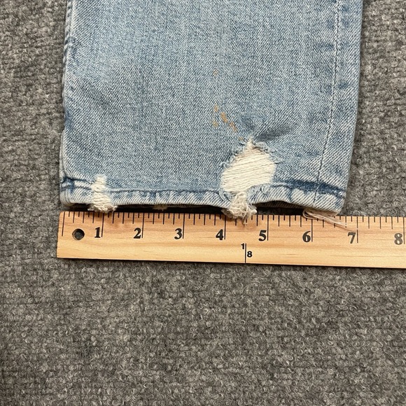 Mother Superior The Tomcat Women's Jeans Distressed Washed Blue Denim Sz 28 - Picture 8 of 15